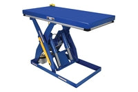 Vestil Steel Quick Ship Electric Hydraulic Lift Table 30 In. x 60 In. 4000 Lb. Capacity Blue EHLT-3060-4-43-QS