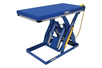 Vestil Steel Quick Ship Electric Hydraulic Lift Table 30 In. x 60 In. 4000 Lb. Capacity Blue EHLT-3060-4-43-QS